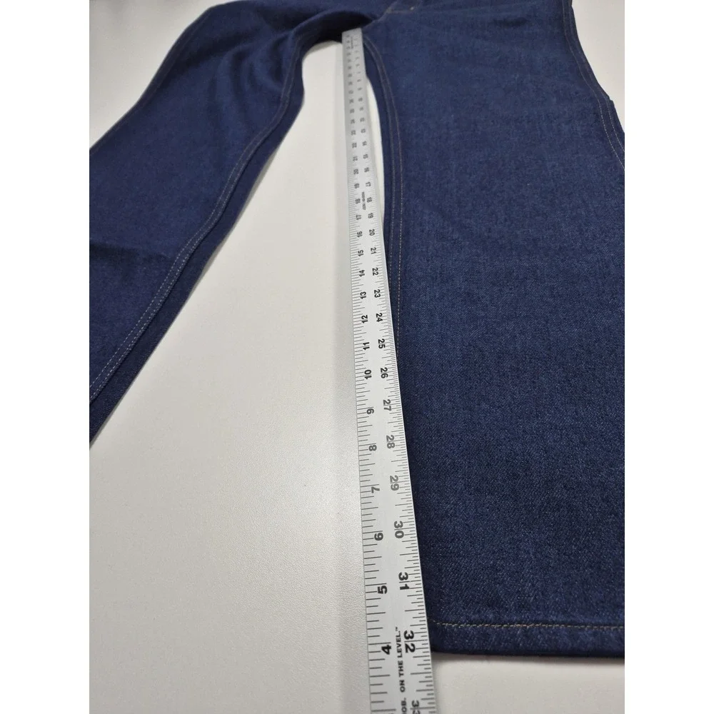 VTG Roebucks Sears Jeans Mens 36x32 Dark Blue Straight Leg Cowboy Denim NWOT